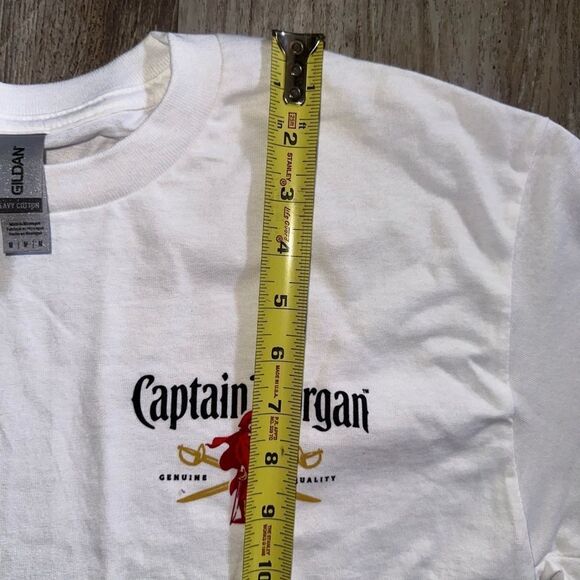 Captain Morgan white tshirt new sz M - Picture 2 of 5